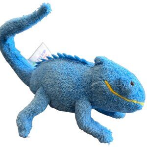 TELUS BY GUND Collectible Critters Blue Lizard Chameleon Stuffed Gecko Plush 9"